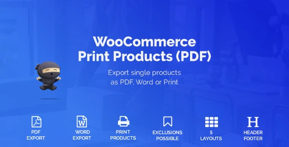 WooCommerce Print Products (PDF)